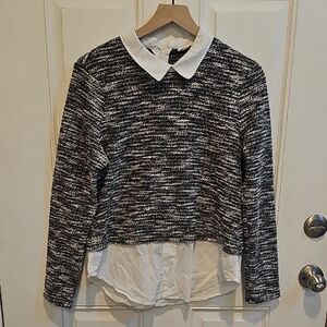 Maison Jules Black and White Blouse